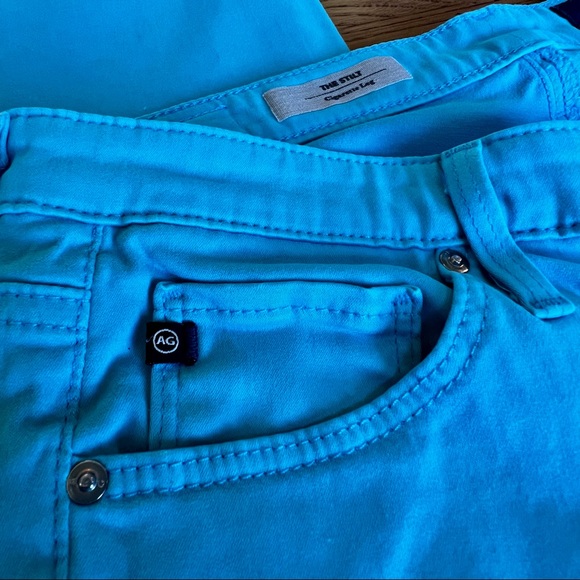 ⭐️ AG Adriano Goldschmied The Stilt Cigarette Leg Blue Pants 27R - Picture 10 of 16